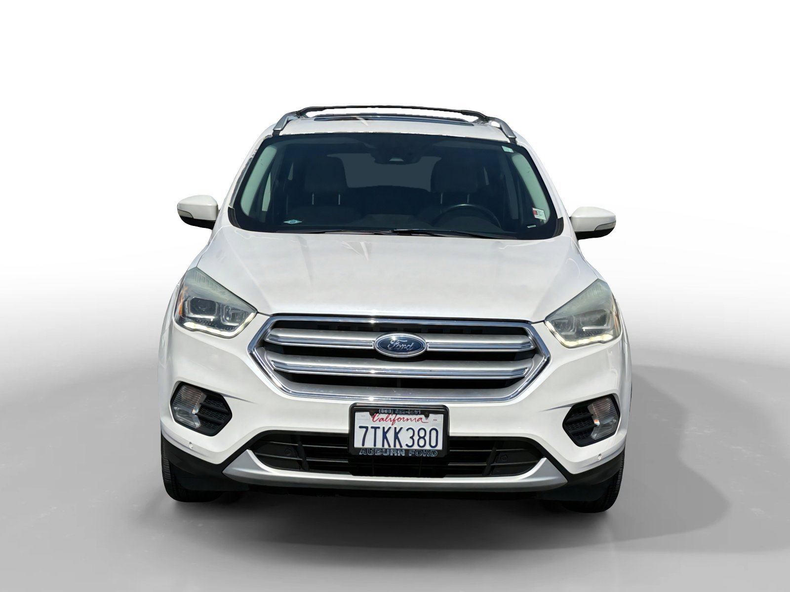 Used 2017 White Platinum Clearcoat Metallic Ford Titanium image 8