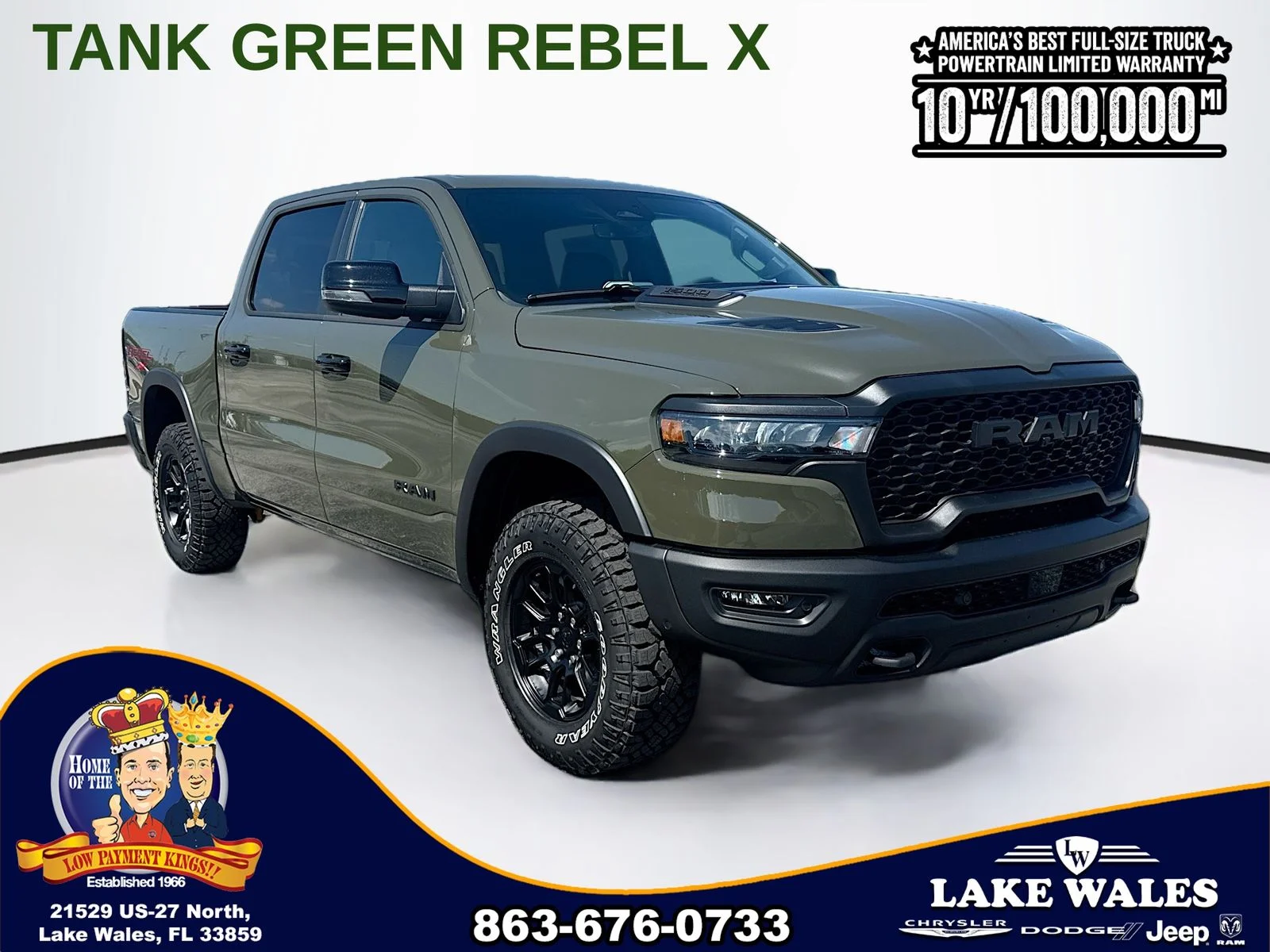 New 2026 Tank Exterior Paint RAM REBEL image 1