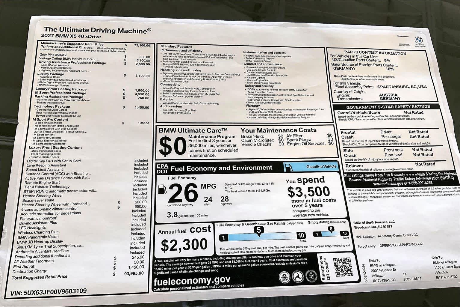 New 2027 Grey Pine Metallic BMW 40 xDrive image 19