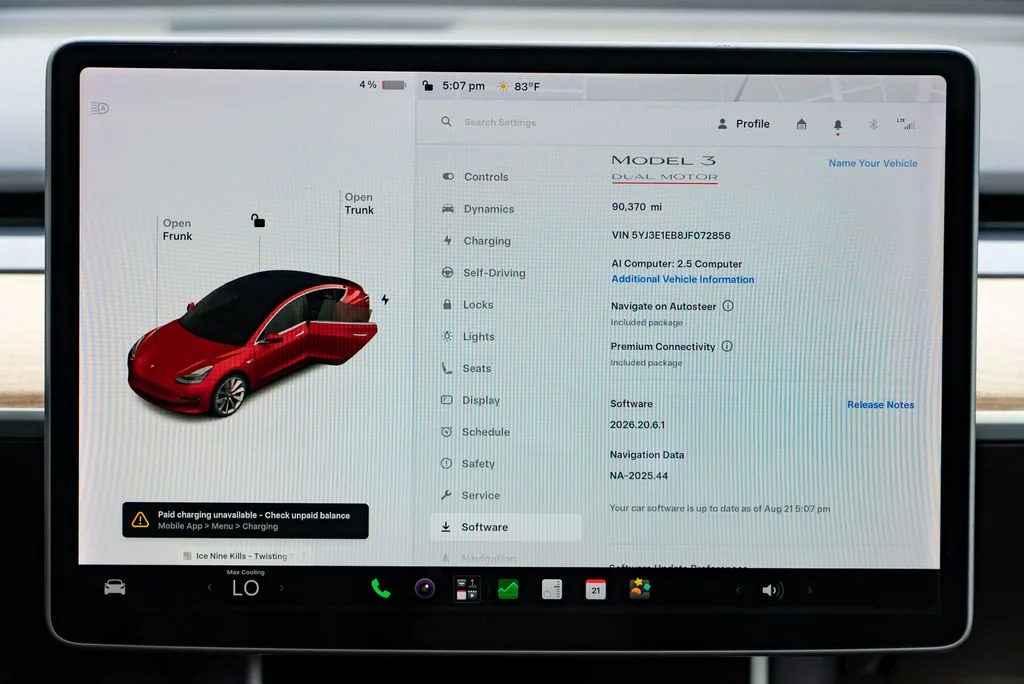 Used 2018 Red Tesla Performance image 15