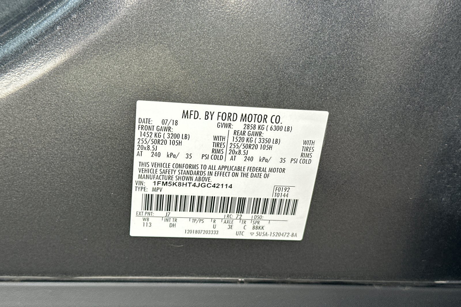 Used 2018 Gray Ford Platinum image 34