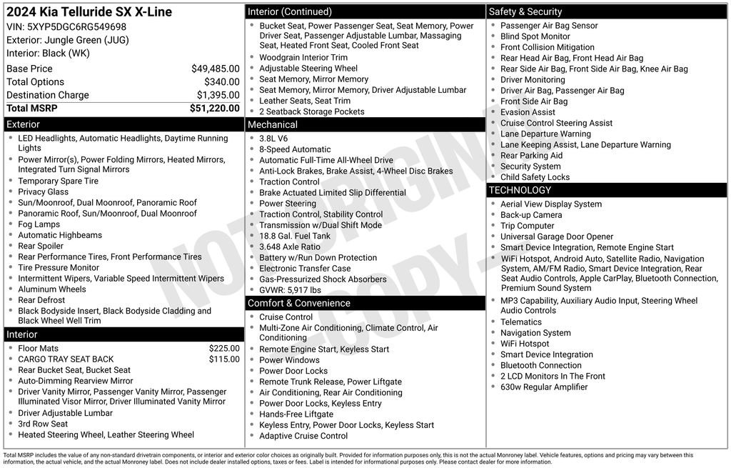 Certified Used 2024 Green Kia SX X-Line image 44