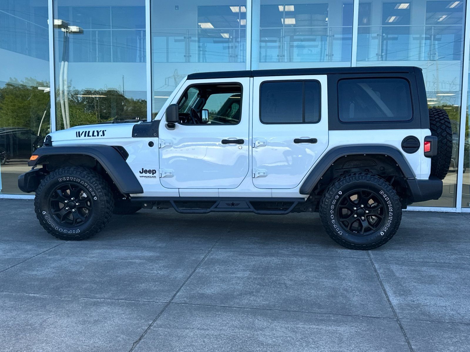 Used 2022 Bright White Clearcoat Jeep Unlimited Willys image 6