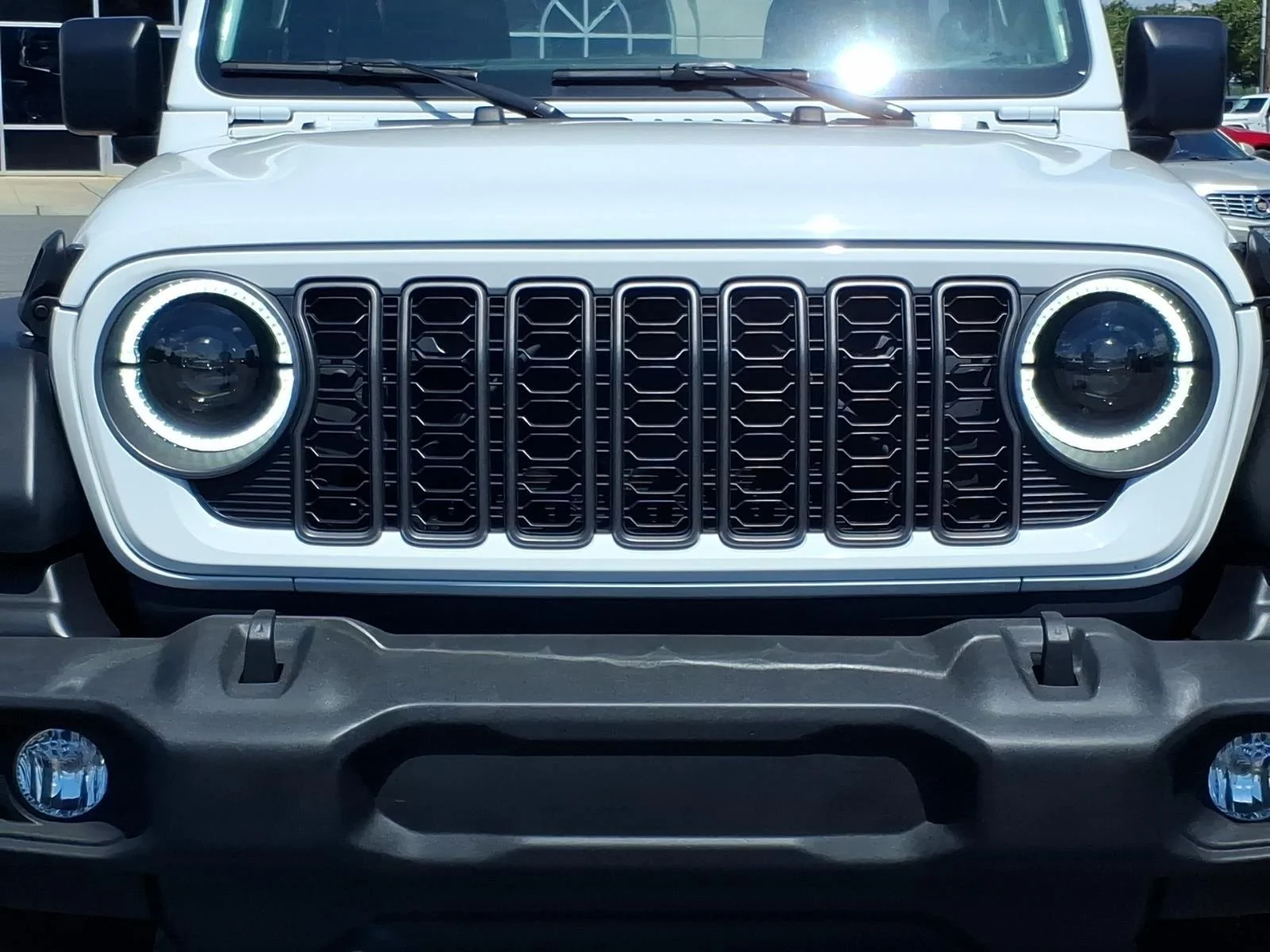 Used 2025 Bright White Clearcoat Jeep Sport image 13