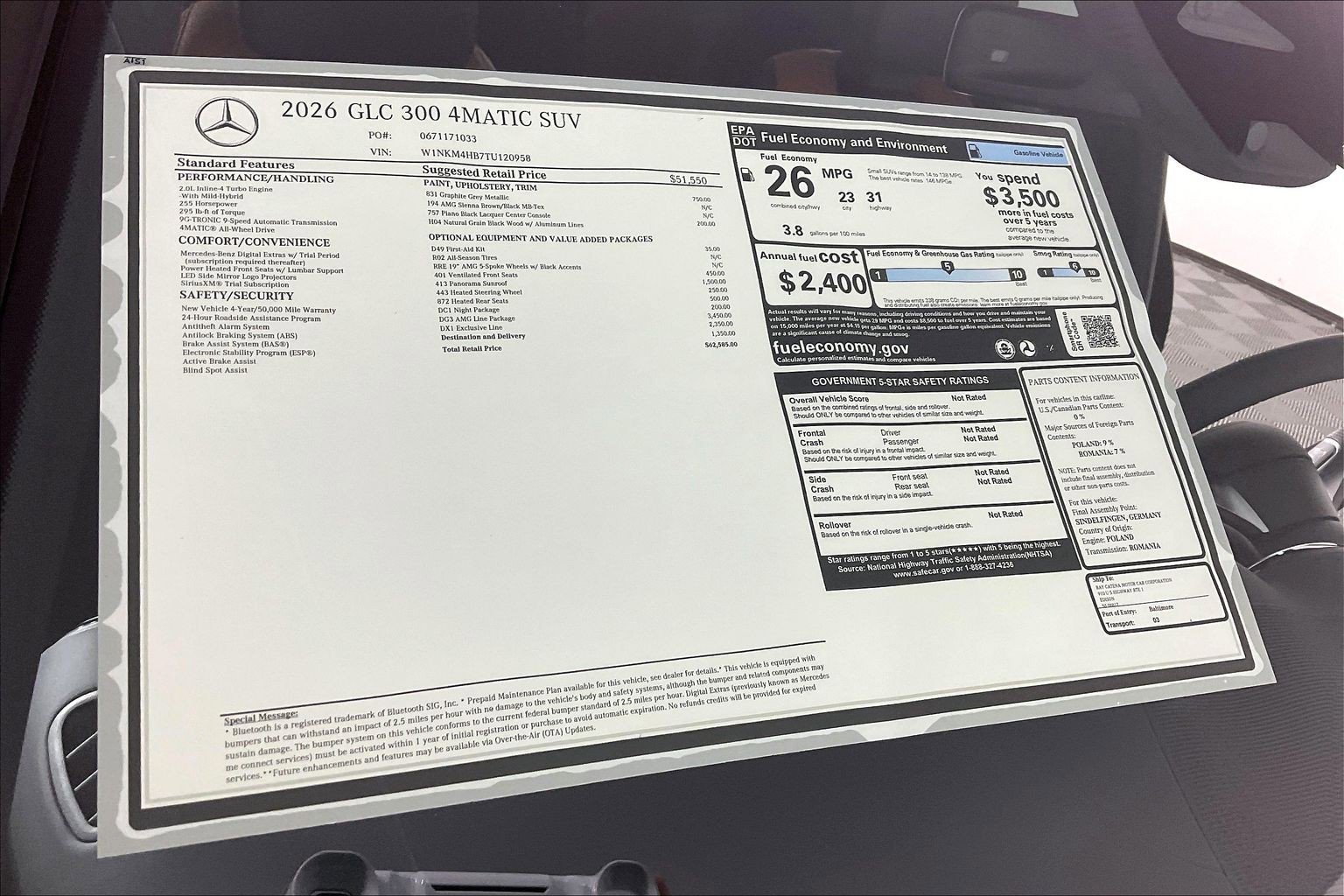New 2026 Graphite Grey Metallic Mercedes-Benz GLC 300 image 26