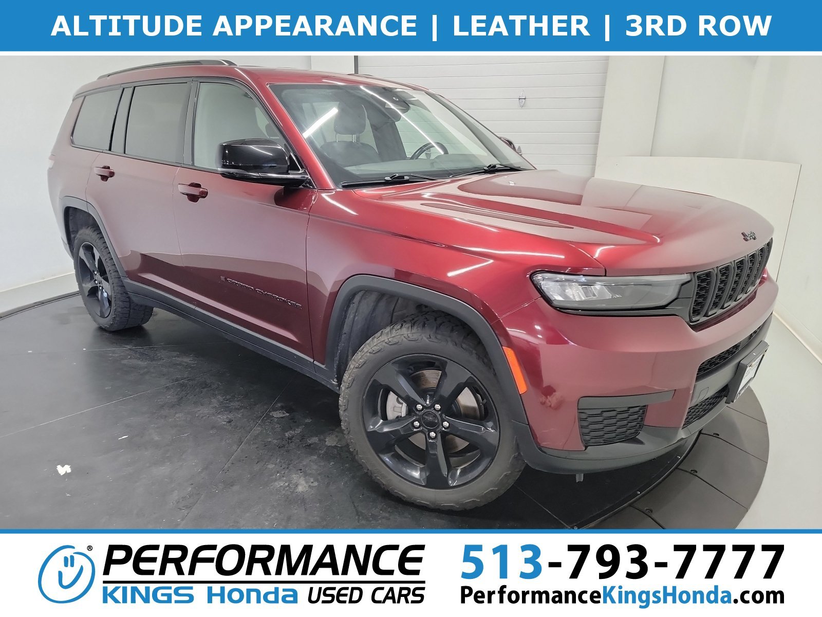 Used 2021 Velvet Red Pearlcoat Jeep Altitude image 1