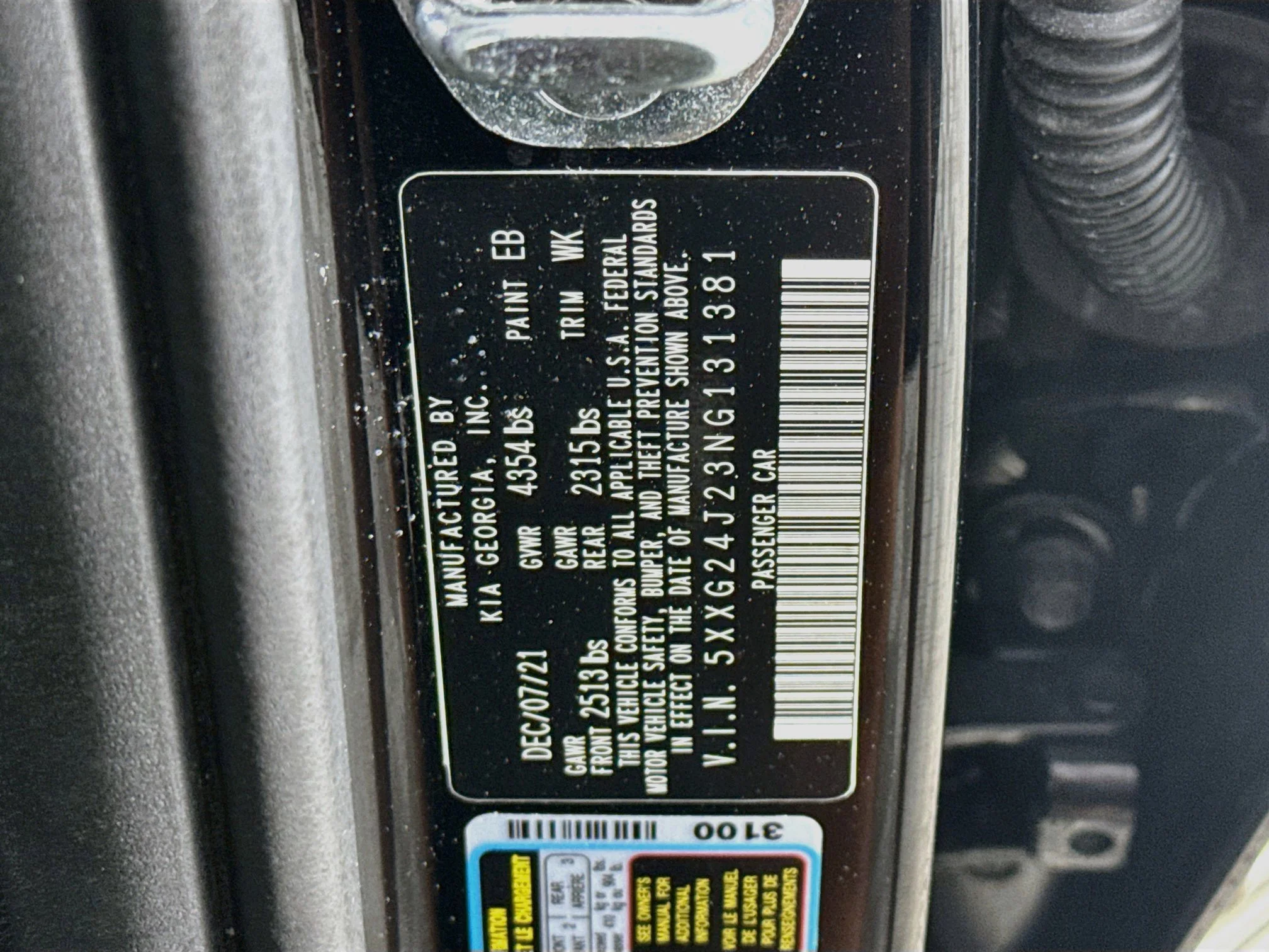 Used 2022 Ebony Black Kia LX image 35