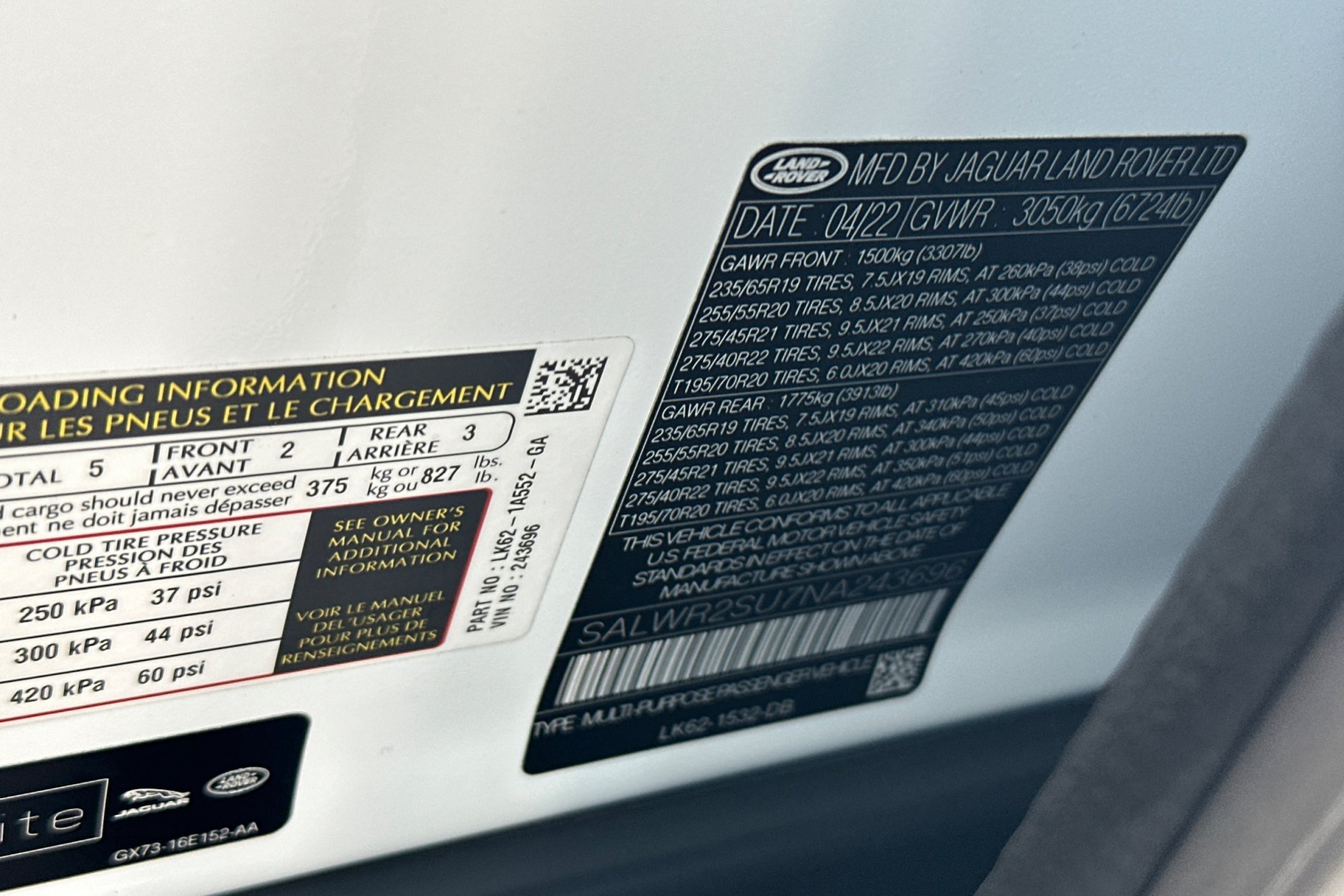 Used 2022 Fuji White Land Rover HSE Silver Edition image 29