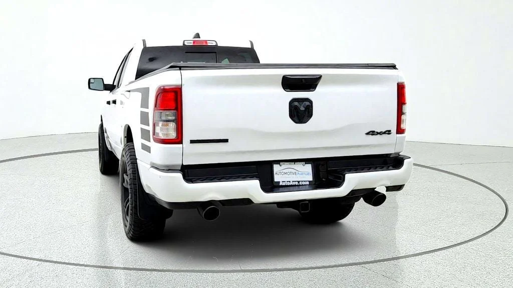 Used 2023 Bright White Clearcoat Ram Big Horn Quad Cab 4x4 Night Edition w/ HEMI V8 & Level 2 Group image 6