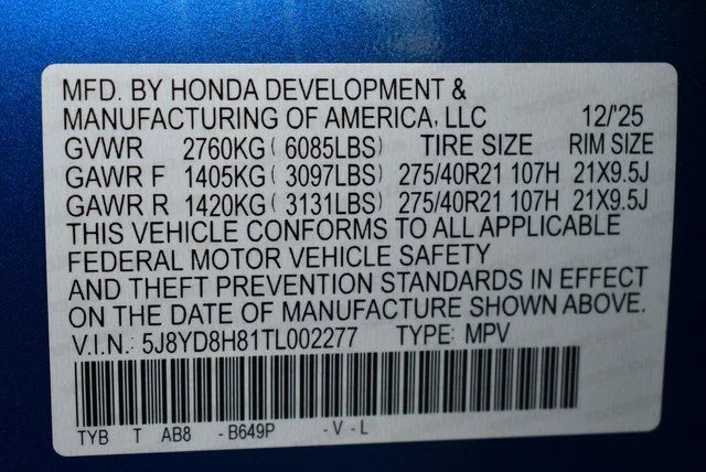Certified Used 2026 Double Apex Blue Pearl Acura SH-AWD Type S with Advance Package image 25