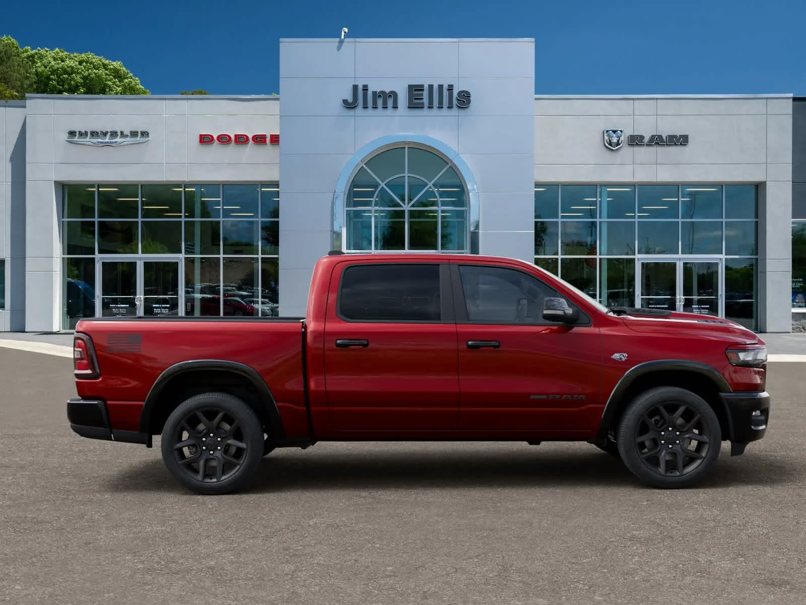 New 2026 Molten Red Pearl-Coat Exterior Paint RAM Laramie image 21