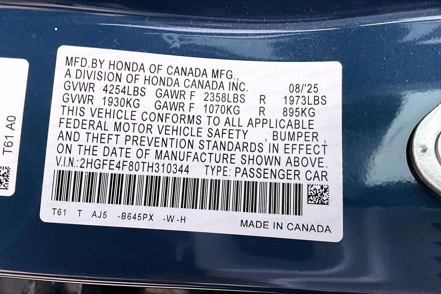 Certified Used 2026 Blue Lagoon Pearl Honda Sport Touring image 34