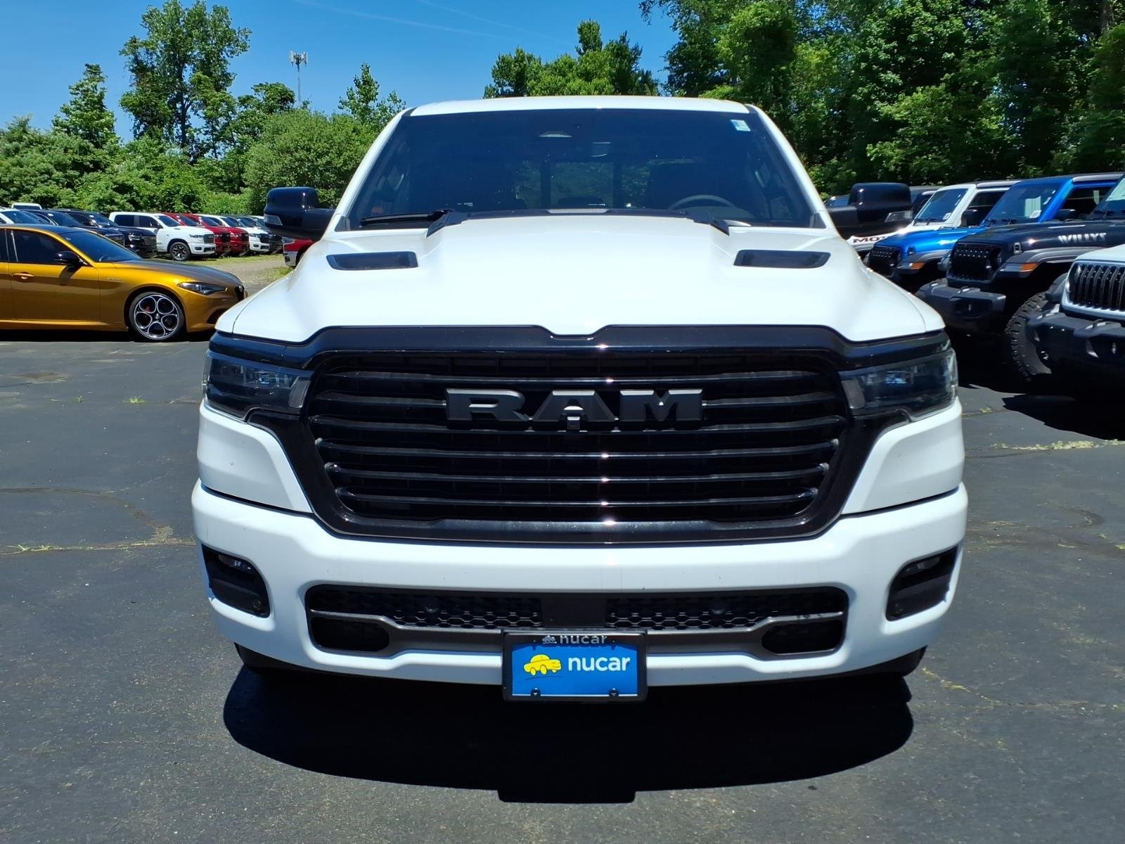 New 2026 Bright White Clear-Coat Exterior Paint RAM Laramie image 2