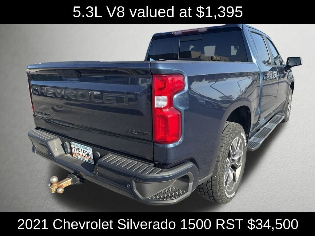 Used 2021 Blue Metallic Chevrolet RST image 3