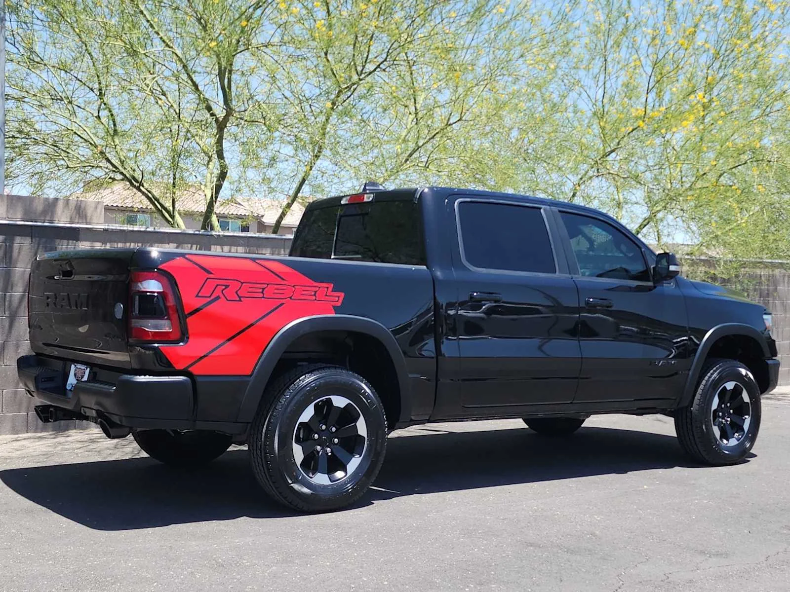 Used 2022 Diamond Black Crystal Pearlcoat Ram Rebel image 8