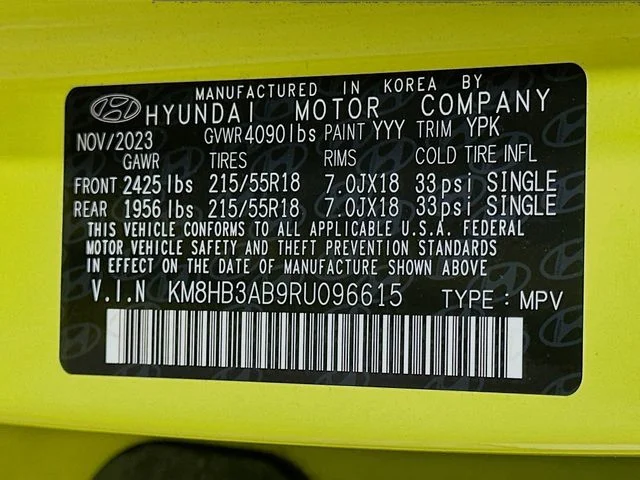 Certified Used 2024 Yellow Hyundai SEL image 25