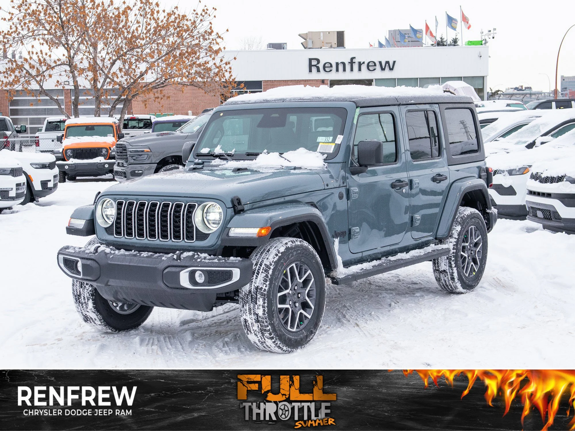 New 2026 Dark blue Jeep Sahara* 4 Door 4x4, Side Steps, Remote Start, Heated Seats image 1
