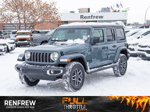 2026 Jeep Wrangler Sahara* 4 Door 4x4, Side Steps, Remote Start, Heated Seats