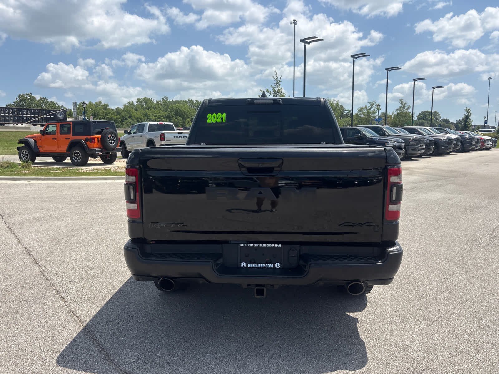 Used 2021 Diamond Black Crystal Pearlcoat Ram Rebel image 9