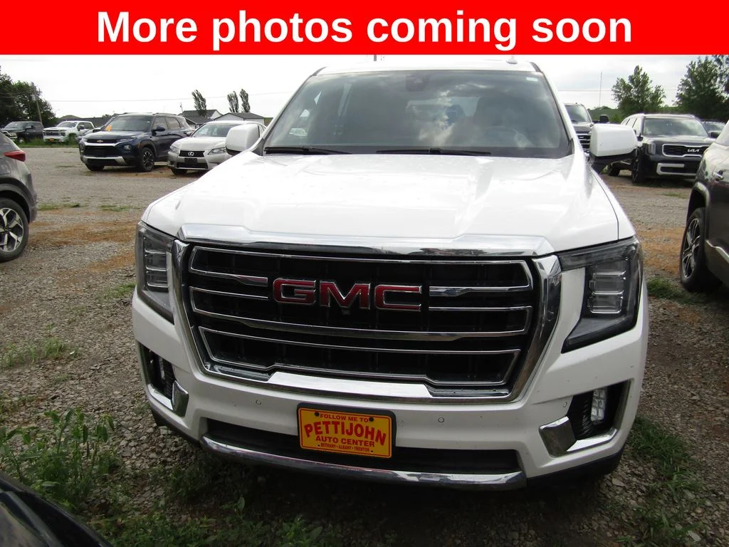 Used 2021 White Frost Tri-Coat GMC SLT image 8
