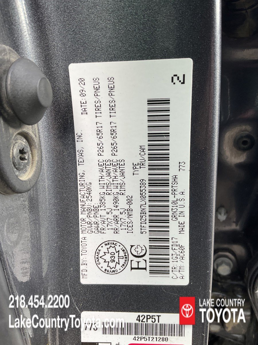 Used 2020 Magnum Gray Metallic Toyota TRD Sport image 32