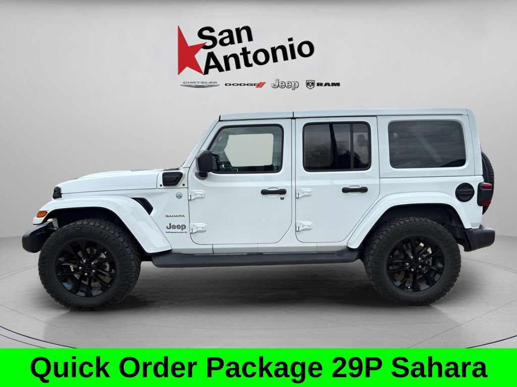 Used 2023 White/off-white Jeep Sahara 4xe image 4
