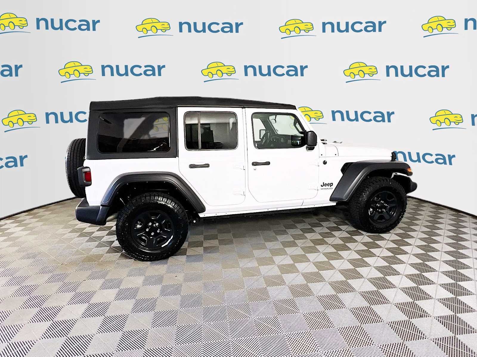 Used 2022 Bright White Clearcoat Jeep Unlimited Sport image 8
