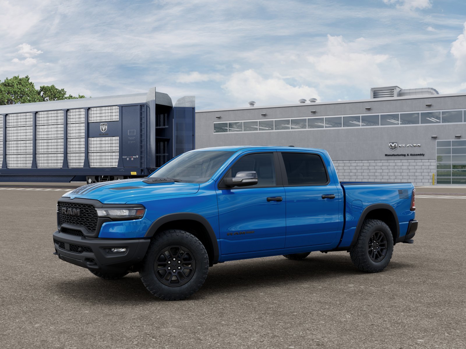New 2026 Hydro Blue Pearl-Coat Exterior Paint RAM Rebel America 250 image 1