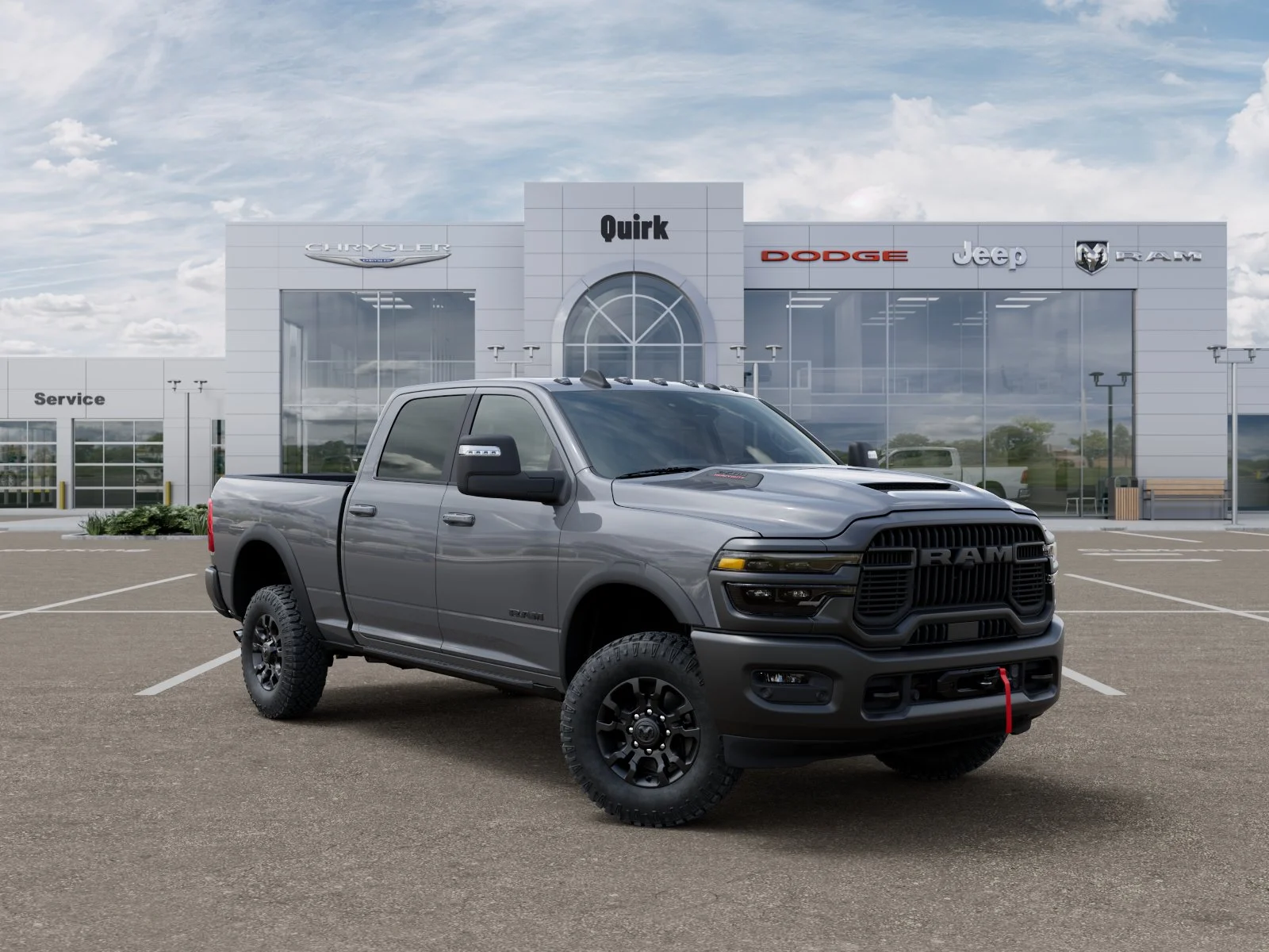 New 2026 Ceramic Gray Clear-Coat Exterior Paint RAM Power Wagon image 31
