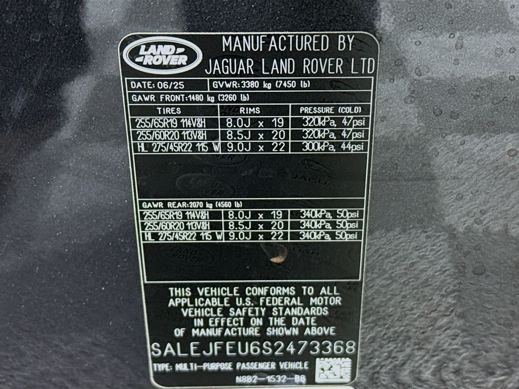 New 2025 Carpathian Grey Land Rover S image 28