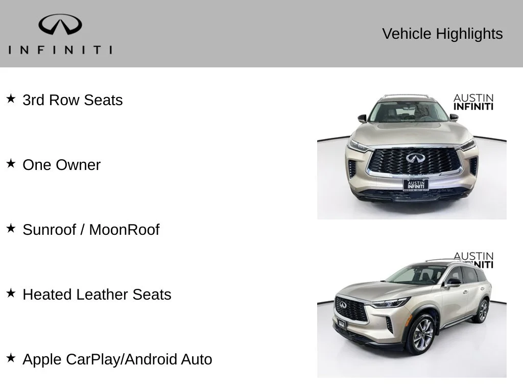 Certified Used 2024 Silver INFINITI LUXE image 3