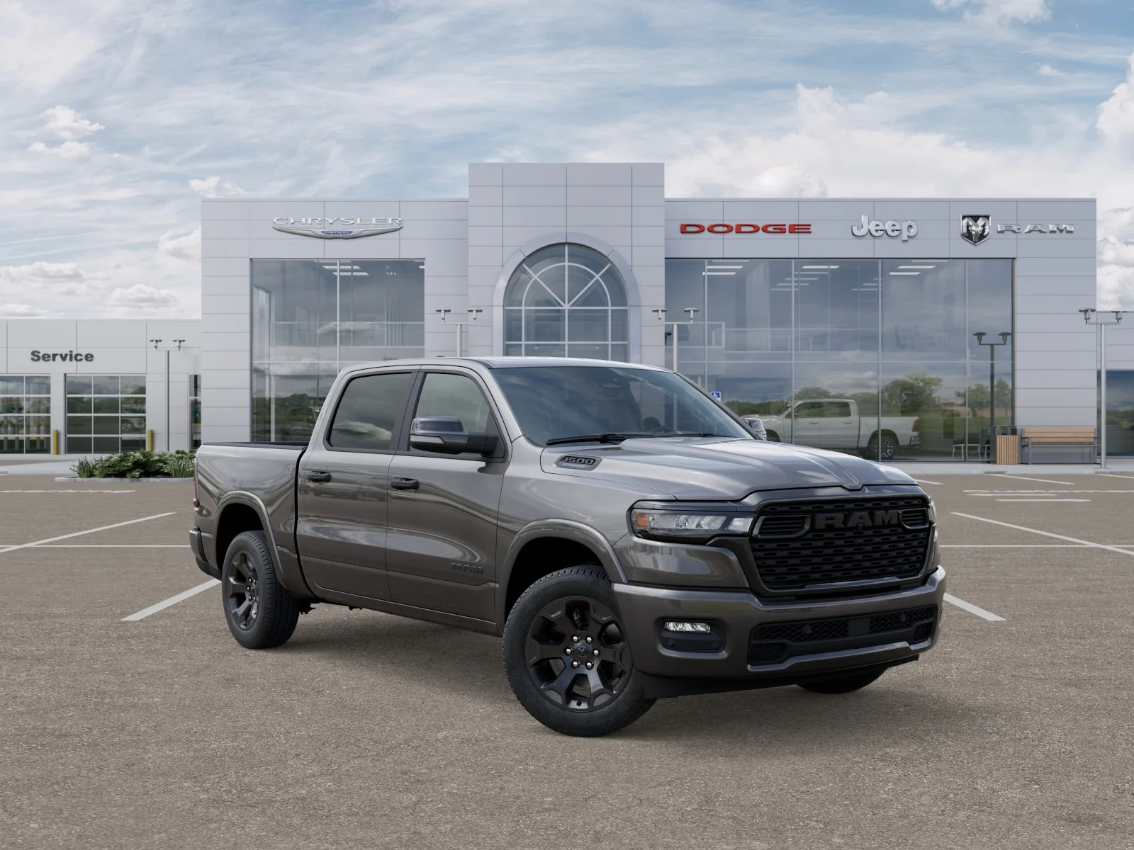 New 2025 Granite Crystal Metallic Clear-Coat Exterior Paint RAM Big Horn/Lone Star image 30