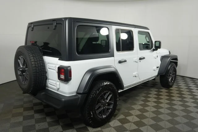 Certified Used 2025 Bright White Clearcoat Jeep Sport S image 3