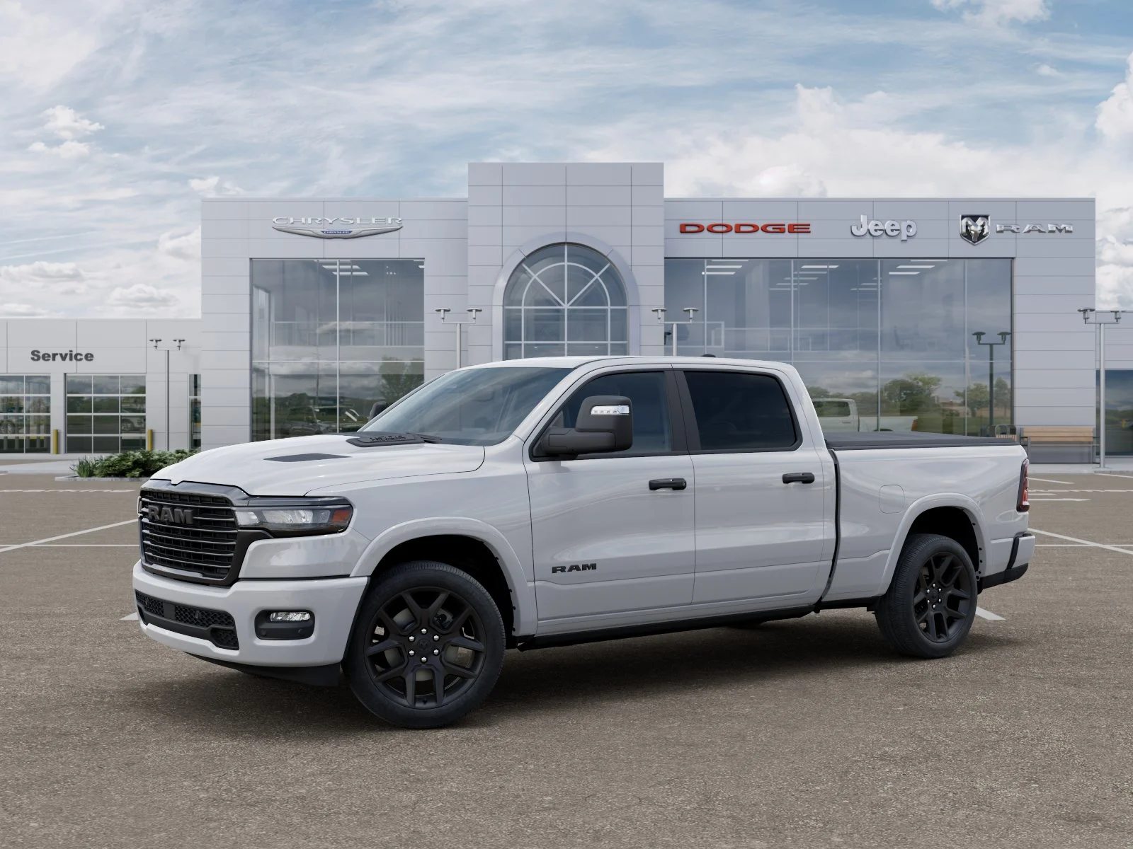 New 2026 Bright White Clear-Coat Exterior Paint RAM Laramie image 29