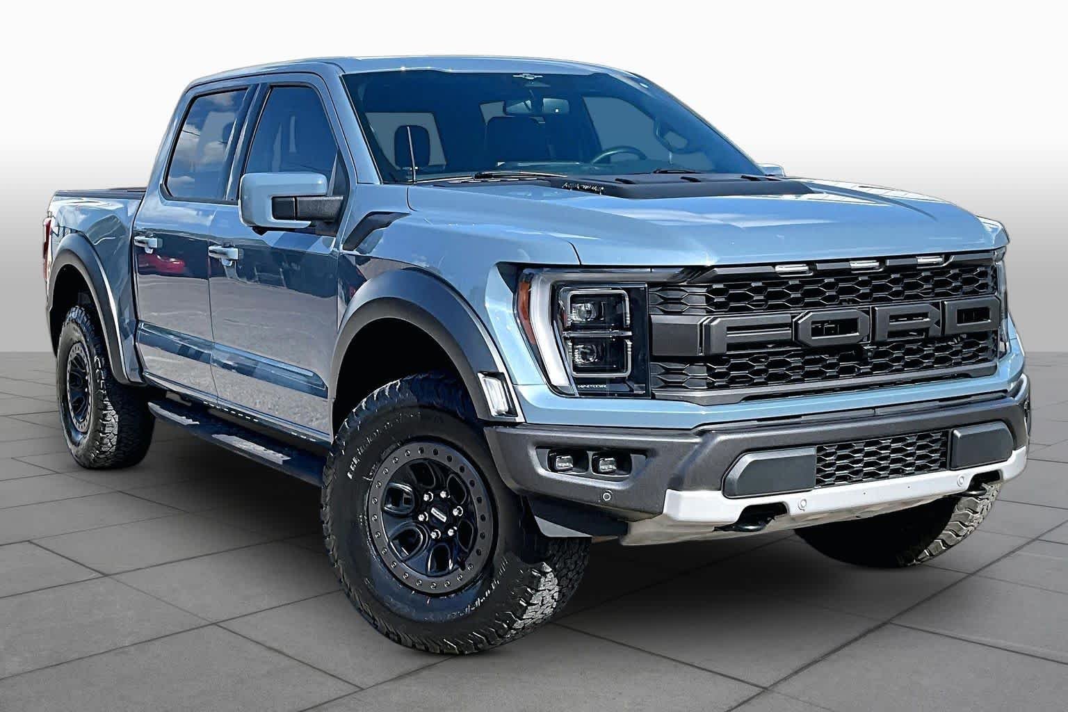Used 2023 Azure Gray Metallic Tri-Coat Ford Raptor image 3