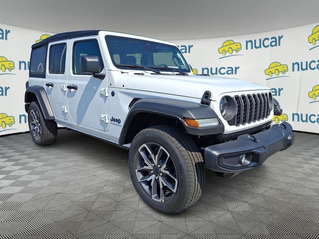New 2025 Bright White Clearcoat Jeep Sport S 4xe image 1