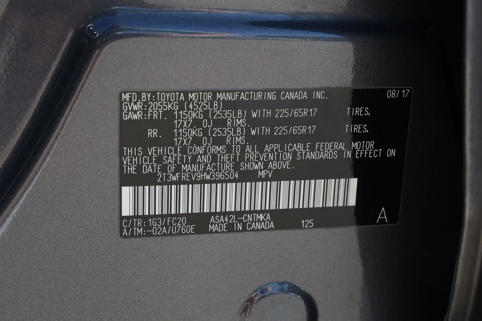 Used 2017 Gray Toyota XLE image 36