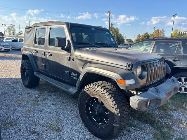 Used 2018 Crystal Metallic Jeep Unlimited Sport image 2