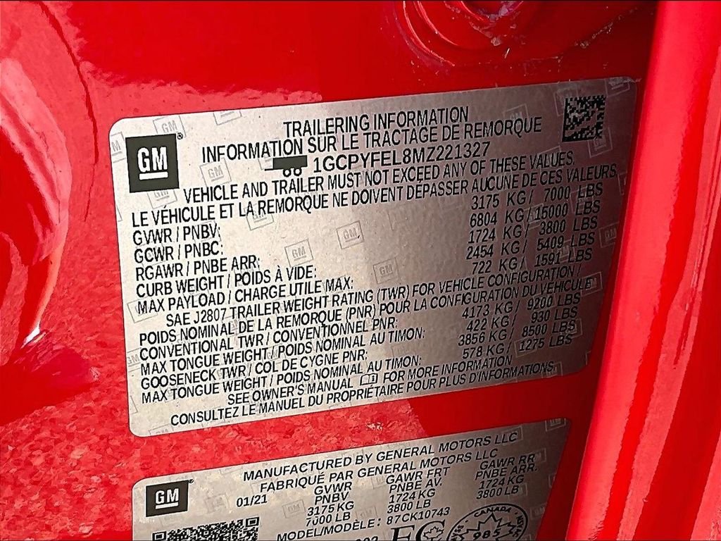 Used 2021 Red Chevrolet LT Trail Boss image 35