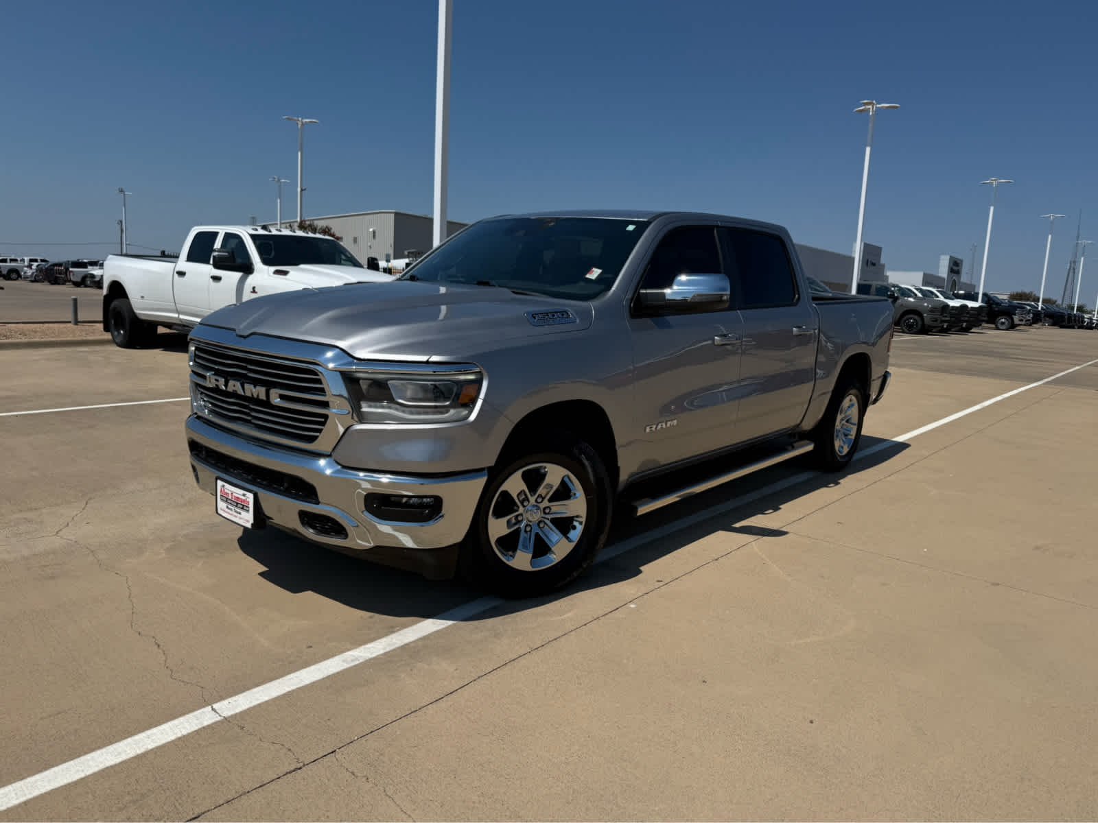 Used 2023 Billet Silver Metallic Clearcoat Ram Laramie image 2