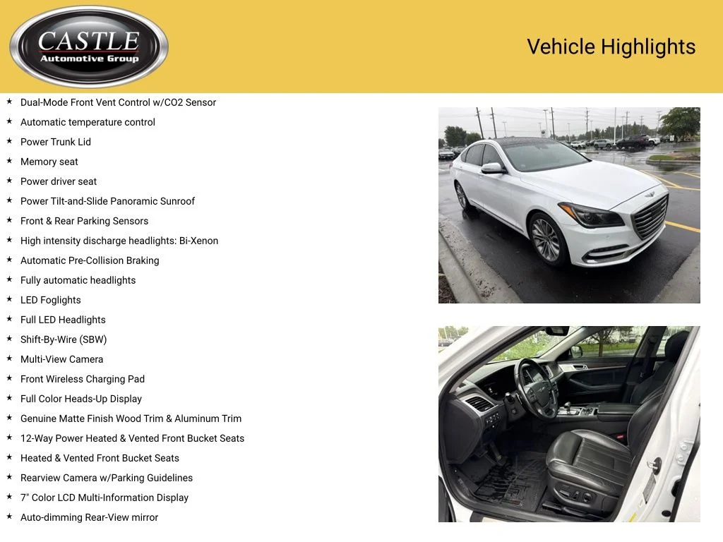 Used 2018 White Genesis 3.8 image 6