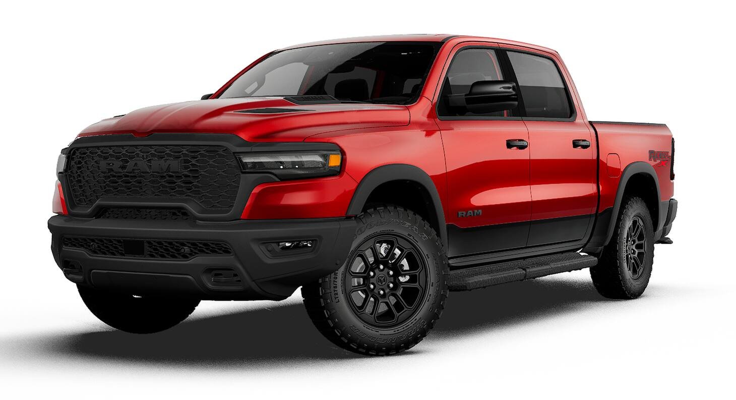 New 2027 Molten Red Pearl-Coat Exterior Paint RAM REBEL image 13