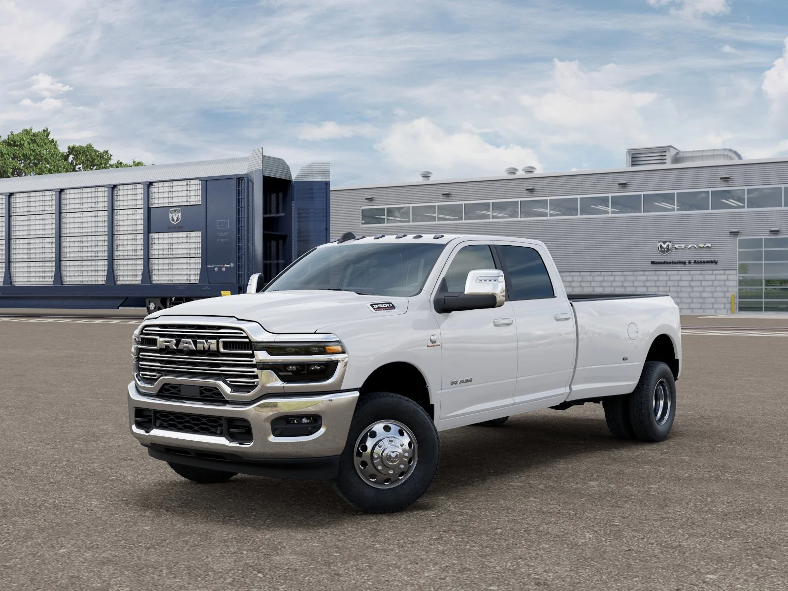 New 2026 Bright White Clear-Coat Exterior Paint RAM LARAMIE image 1