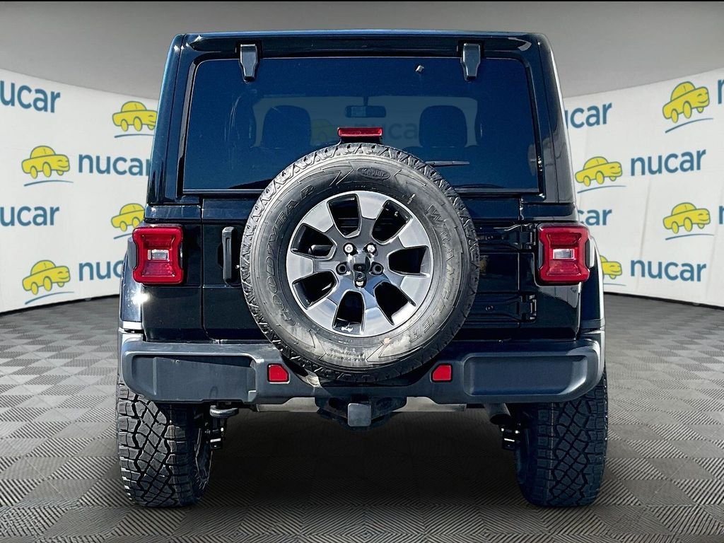 Used 2020 Black Clearcoat Jeep Unlimited Sahara image 5
