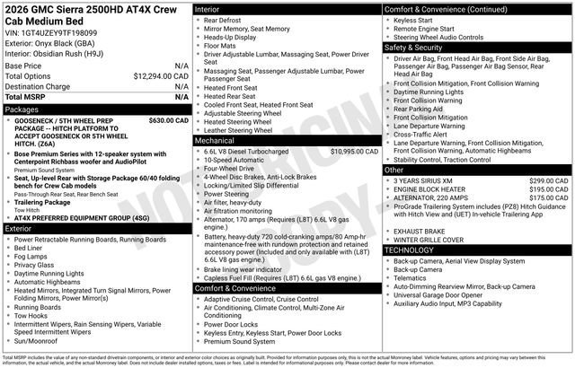 2026 GMC Sierra AT4X 4WD Crew Cab Standard Box's photo