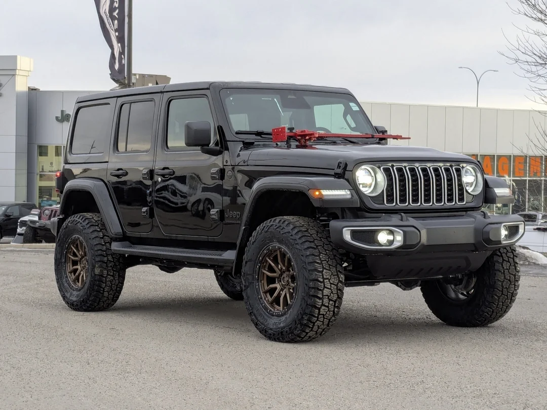 New 2026 Black Jeep Sahara - - 4x4 - Fuel Rims - A/T Tires - 3 Lift & More! image 2