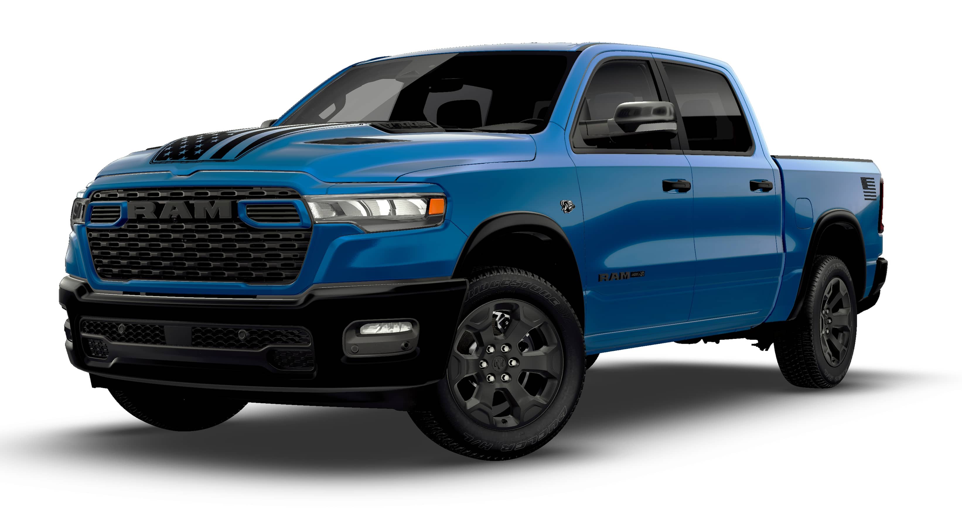 New 2026 Hydro Blue Pearl-Coat Exterior Paint RAM Big Horn/Lone Star America 250 image 13