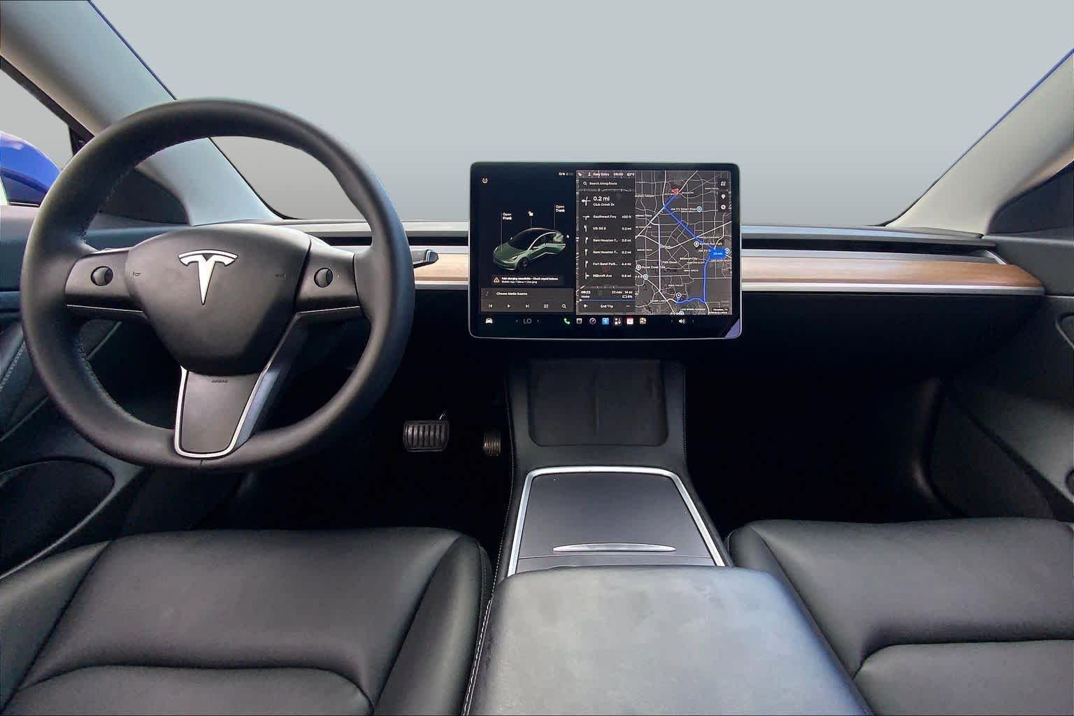 Used 2021 Deep Blue Metallic Tesla Standard Range Plus image 14
