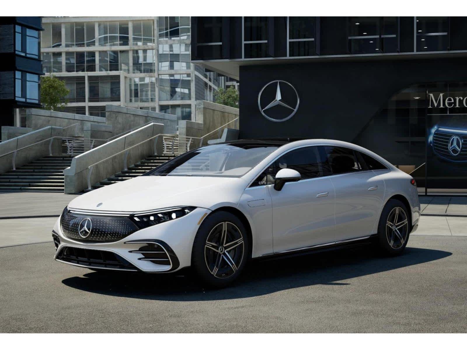New 2026 MANUFAKTUR Moonlight White Metallic Mercedes-Benz EQS 450+ image 37
