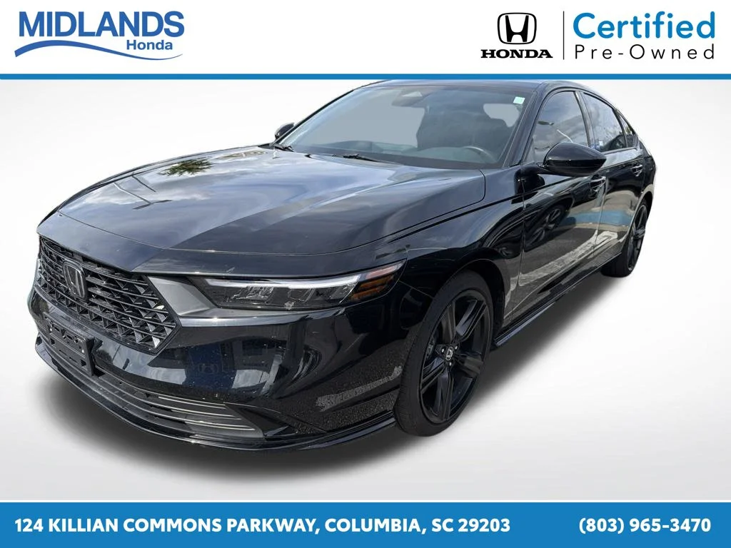 Certified Used 2025 Crystal Black Pearl Honda Sport-L image 3